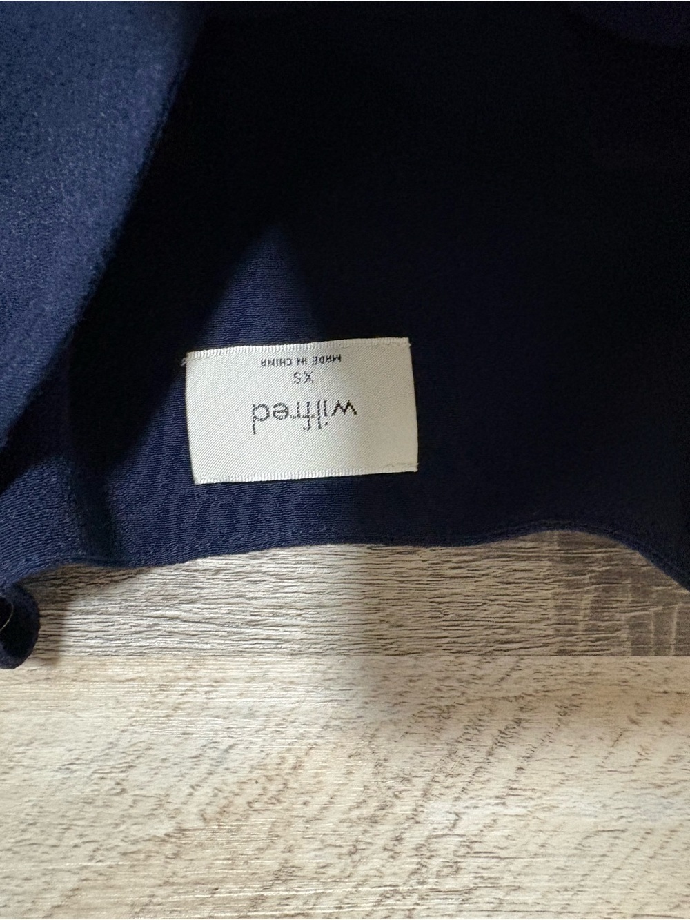 Wilfred Barossa Navy Long-Sleeve Tiered Shift Dress XS​ - Picture 3 of 5